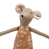 18" Clay Plumeria Mouse in Coral