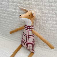 18" Honey Fence Fox in Red