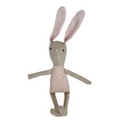 8" Sand Carnation Bunny in Pink