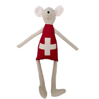 18" Sand Swiss Flag Mouse