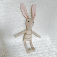 8" Sand RicRac Bunny in Mint