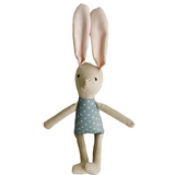 8" Sand Carnation Bunny in Teal