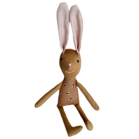 8" Honey Bee Bunny in toasted wheat