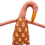 18" Lilac Runner Duck in Dusty Pink Daisy