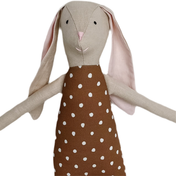 18" Sand Carnation Rabbit in Brown