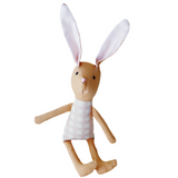 8" Honey Tiny Gingham Bunny in Pale Pink