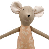 18" Clay Plumeria Mouse in Peach