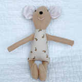 8" Honey Rose Bud Mouse in Cream