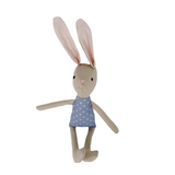 8" Sand Carnation Bunny in Periwinkle Blue