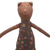 18" Rosewood Calico Cat in Blue