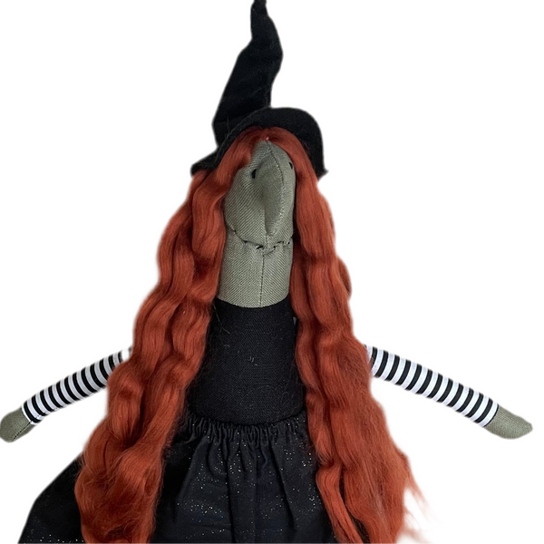 *Preorder* Witch with long red hair and striped arms