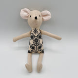 8" Sand Wildflower Mouse in Black