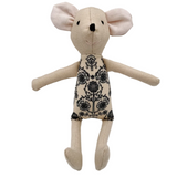 8" Sand Wildflower Mouse in Black