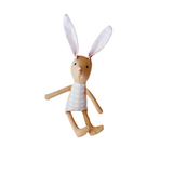 8" Honey Tiny Gingham Bunny in Pale Pink