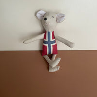 8" Sand Norwegian Flag Mouse