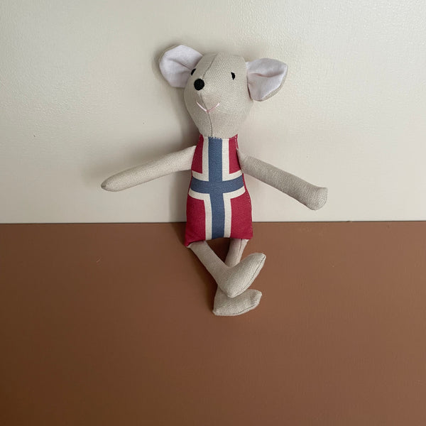 8" Sand Norwegian Flag Mouse