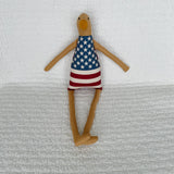 18" Honey USA American Flag Doll