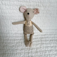 8" Sand Science Mouse in Buttercream Yellow