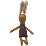 8" Mustard Bee Bunny in purple