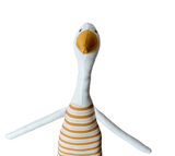 22" Cream Goose in Yellow Silly Stripes