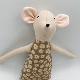 18" Sand Strawberry Ana Mouse in Clay