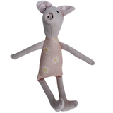8" Pale Pink Pig in Pale Pink Daisy