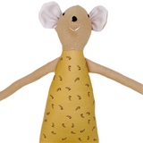 18" Honey Rose Bud Mouse in Mustard Yellow