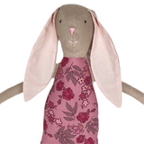 18" Tan Comfrey Rabbit in Mauve