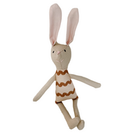 8" Sand RicRac Bunny in Brown