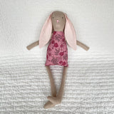 18" Tan Comfrey Rabbit in Mauve