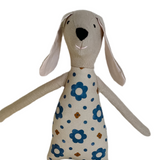 18" Tan Rock Daisy Dog in Blue