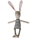 8" Sand Kale Stripe Bunny in Black