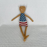 18" Honey USA American Flag Doll