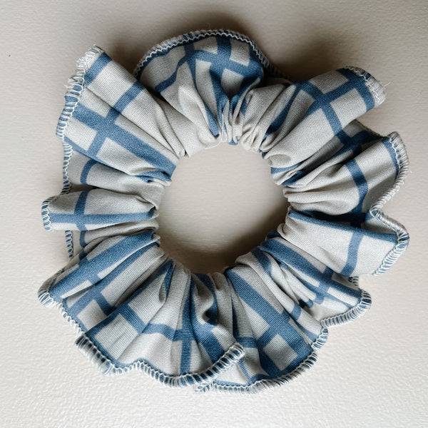 Scrunchi in Blue Fence Fox