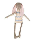 18" Sand RicRac Rabbit in Light Blue