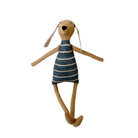 18" Honey Burlap Dog