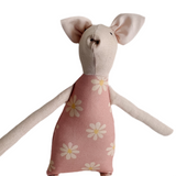 18" Pale Pink Pig in Pink Daisy