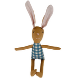 8" Honey Tiny Gingham Bunny in Blue