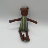 8" Brown Bufo Toad in Green
