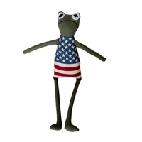 18" Green USA Flag Frog