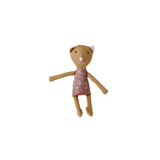 8" Honey Calico Cat in Mauve Pink