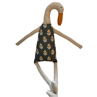 18" Sand Runner Duck in Colonial Blue Daisy
