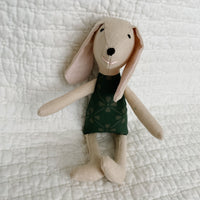 8" Sand Lucky Dog in Forest Green