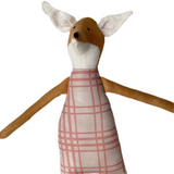 18" Honey Fence Fox in Pink
