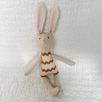8" Sand RicRac Bunny in Brown