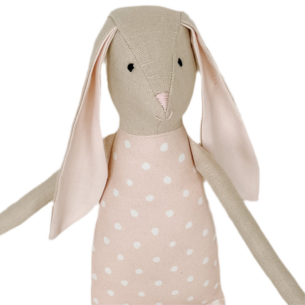 18" Sand Carnation Rabbit in Pink
