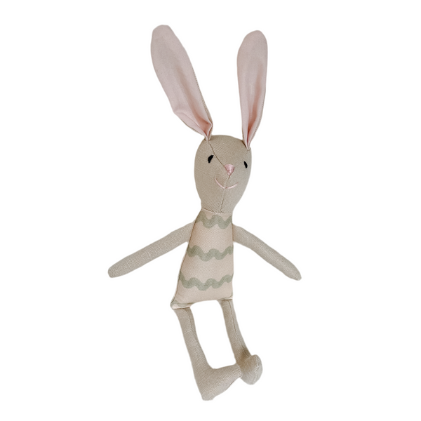 8" Sand RicRac Bunny in Mint