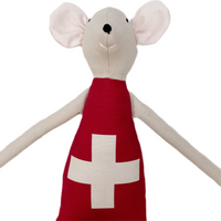 18" Sand Swiss Flag Mouse