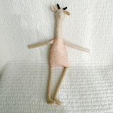 22” Sand Northern Giraffe in Pale Pink