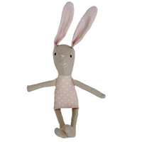 8" Sand Carnation Bunny in Pink